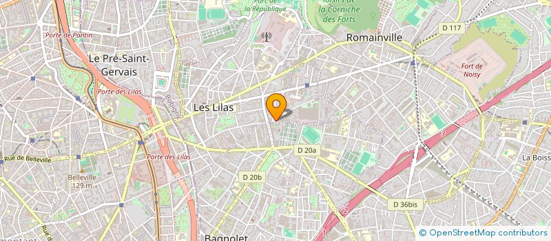 localisation de l'entreprise SCI CHRILENN à LES LILAS
