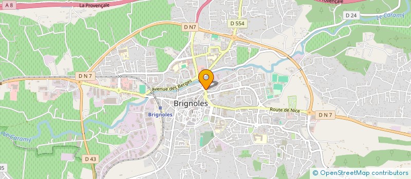 localisation de l'entreprise SCI CHRIS à BRIGNOLES