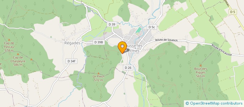 localisation de l'entreprise SCI CHRIS  ENCAUSSE-LES-THERMES