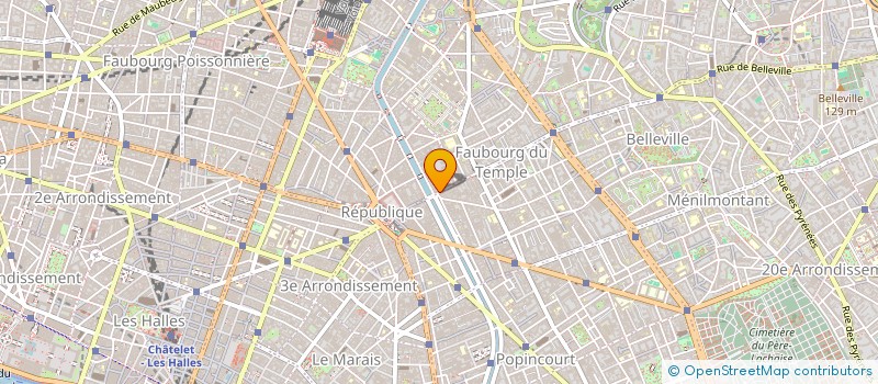 localisation de l'entreprise SCI CHRIS BEAUBOURG  PARIS