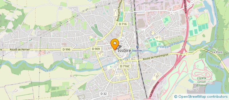 localisation de l'entreprise SCI CHRIS BUILDING  ISSOIRE