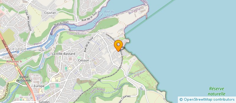 localisation de l'entreprise SCI CHRIS-ELO à SAINT-BRIEUC