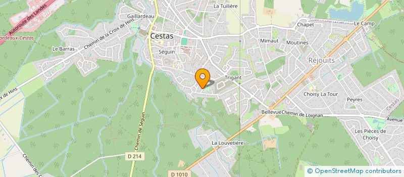 localisation de l'entreprise SCI CHRIS ET PASCAL  CESTAS