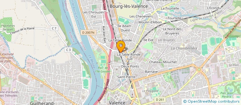 localisation de l'entreprise SCI CHRIS ET TALINE  BOURG-LES-VALENCE