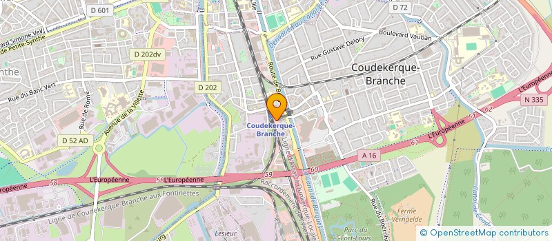 localisation de l'entreprise SCI CHRIS MAR  COUDEKERQUE-BRANCHE