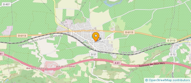 localisation de l'entreprise SCI CHRIS SQUARED  CAPENDU