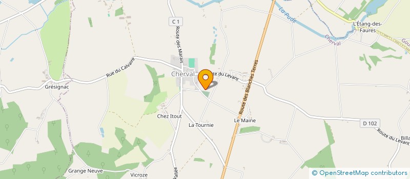 localisation de l'entreprise SCI CHRIS-WIL  NANTEUIL-AURIAC-DE-BOURZAC