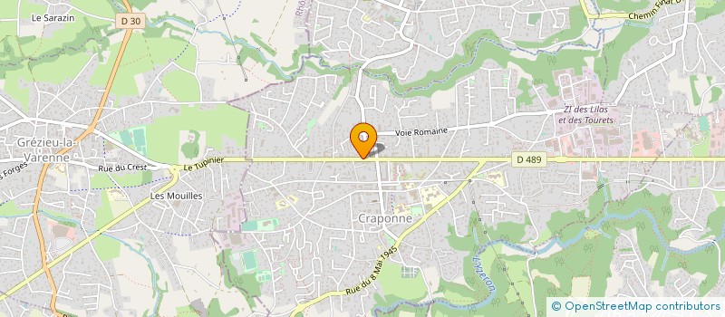 localisation de l'entreprise SCI CHRISA  CRAPONNE