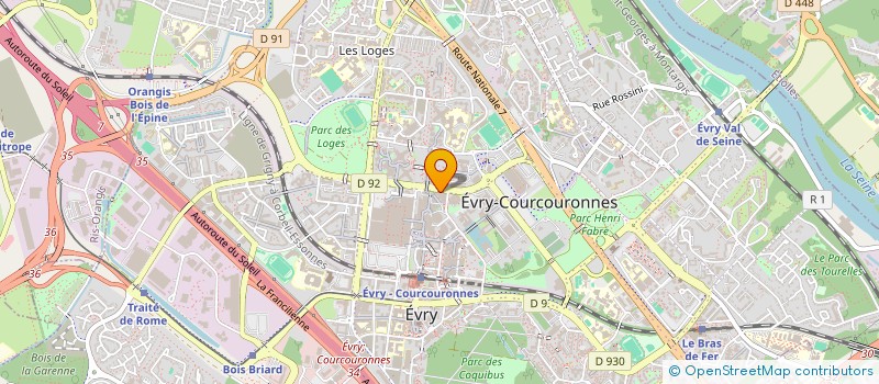 localisation de l'entreprise SCI CHRISA à EVRY-COURCOURONNES