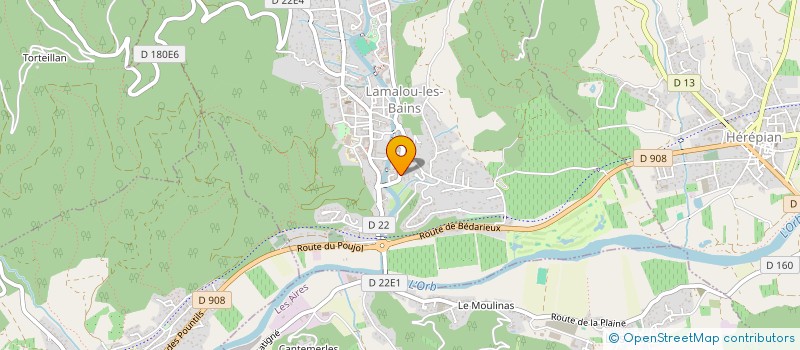 localisation de l'entreprise SCI CHRISAIDE  LAMALOU-LES-BAINS