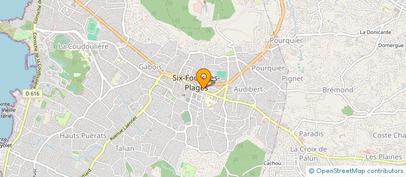 localisation de l'entreprise SCI CHRISALD à SIX-FOURS-LES-PLAGES