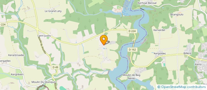 localisation de l'entreprise SCI CHRISALD  CLOHARS-CARNOET