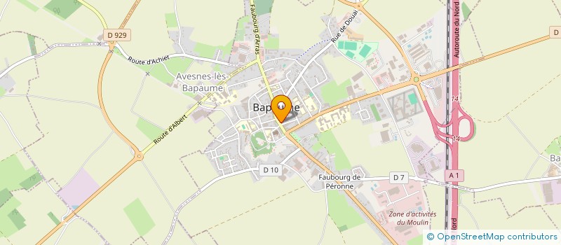 localisation de l'entreprise SCI CHRISALI  BAPAUME