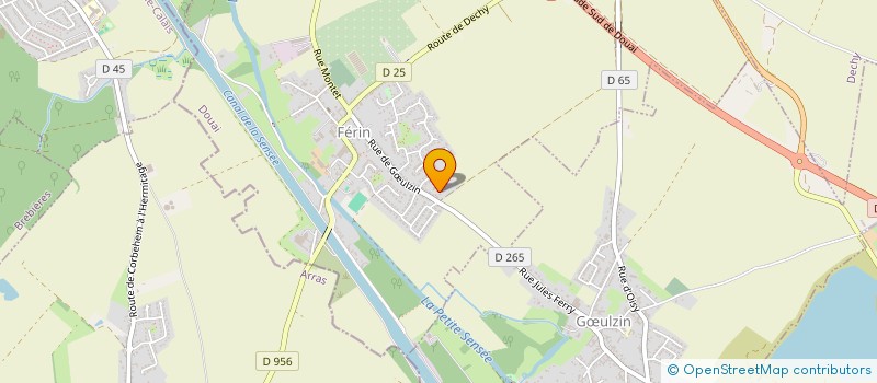 localisation de l'entreprise SCI CHRISALIDE  FERIN