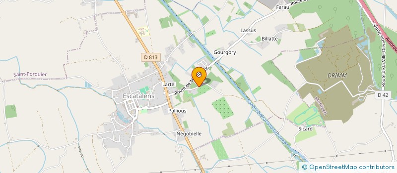 localisation de l'entreprise SCI CHRISALLION  ESCATALENS