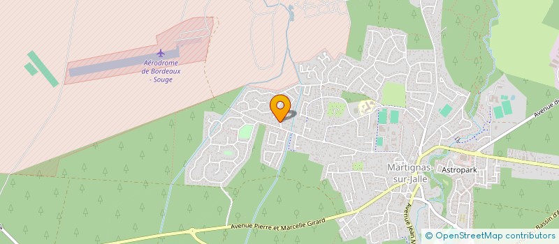 localisation de l'entreprise SCI CHRISAM  MARTIGNAS-SUR-JALLE