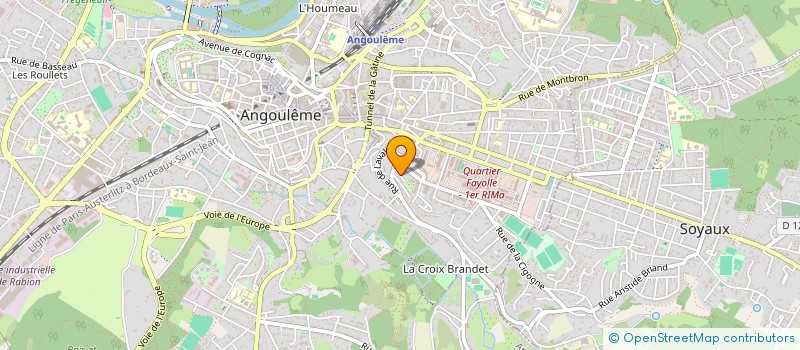 localisation de l'entreprise SCI CHRISAMAR à ANGOULEME