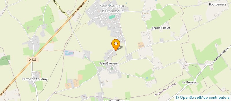 localisation de l'entreprise SCI CHRISAMAT PATRIMOINE  SAINT-SAUVEUR-D'EMALLEVILLE