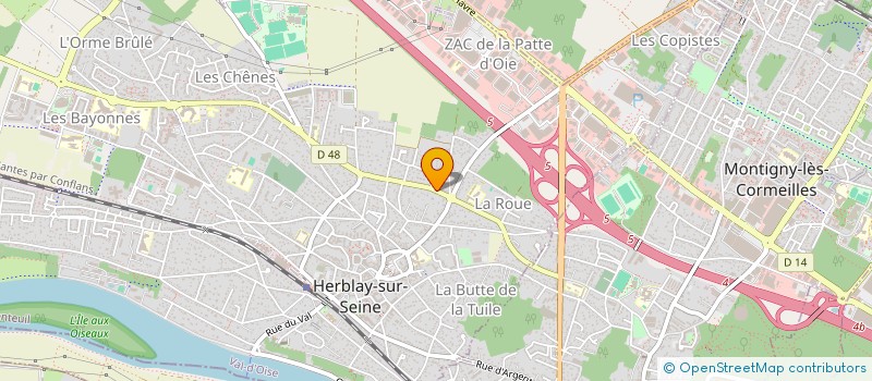 localisation de l'entreprise SCI CHRISAMATANLO  HERBLAY-SUR-SEINE