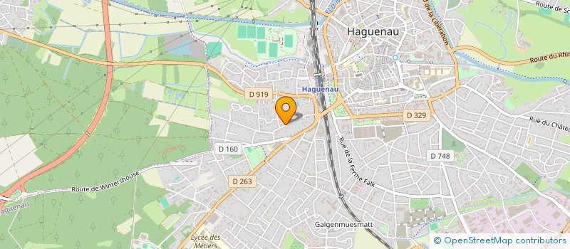 localisation de l'entreprise SCI CHRISAN  HAGUENAU