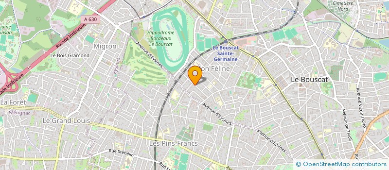 localisation de l'entreprise SCI CHRISAN IMMO  LE BOUSCAT