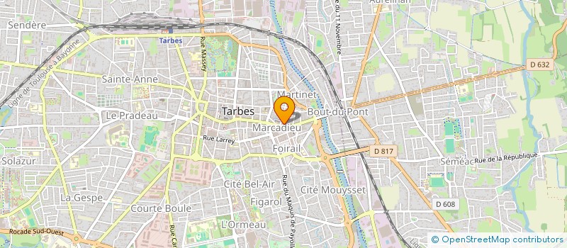 localisation de l'entreprise SCI CHRISANGE  TARBES