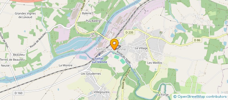 localisation de l'entreprise SCI CHRISBATS  SAILLAT-SUR-VIENNE