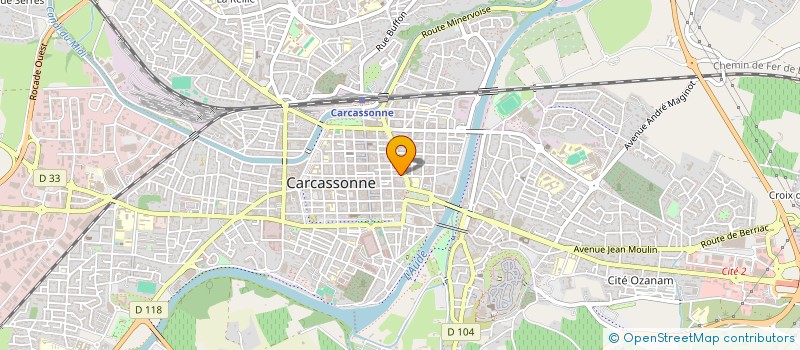 localisation de l'entreprise SCI CHRISBER à CARCASSONNE