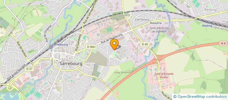 localisation de l'entreprise SCI CHRISBERT à SARREBOURG