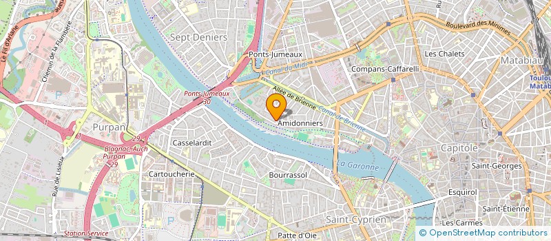 localisation de l'entreprise SCI CHRISCAR  TOULOUSE