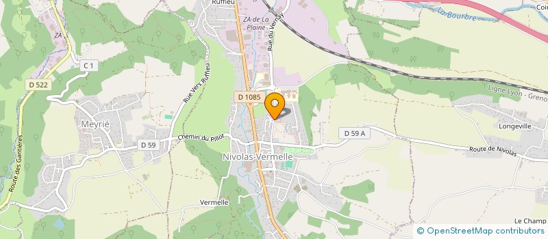 localisation de l'entreprise SCI CHRISCAR  NIVOLAS-VERMELLE