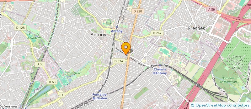 localisation de l'entreprise SCI CHRISEANNE à ANTONY
