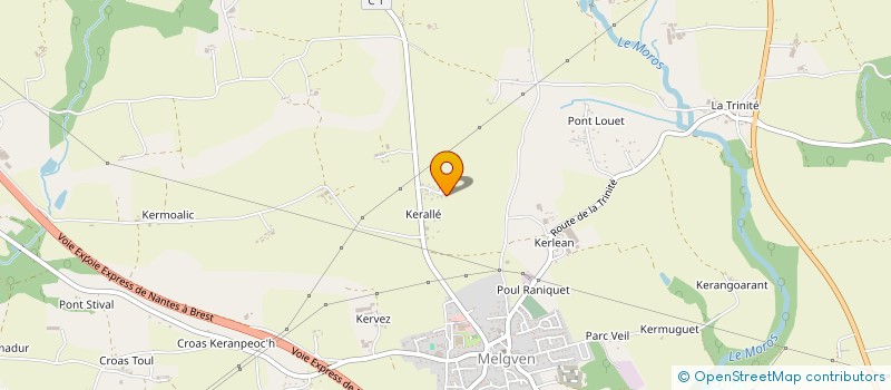 localisation de l'entreprise SCI CHRISEBA  MELGVEN