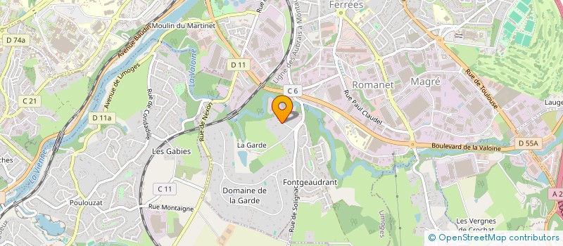localisation de l'entreprise SCI CHRISELO à LIMOGES