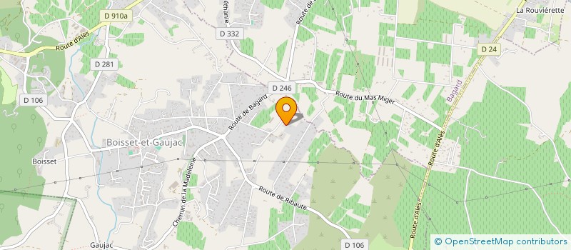 localisation de l'entreprise SCI CHRISEMMA  BOISSET-ET-GAUJAC