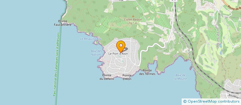 localisation de l'entreprise SCI CHRISFLO à SAINT-CYR-SUR-MER