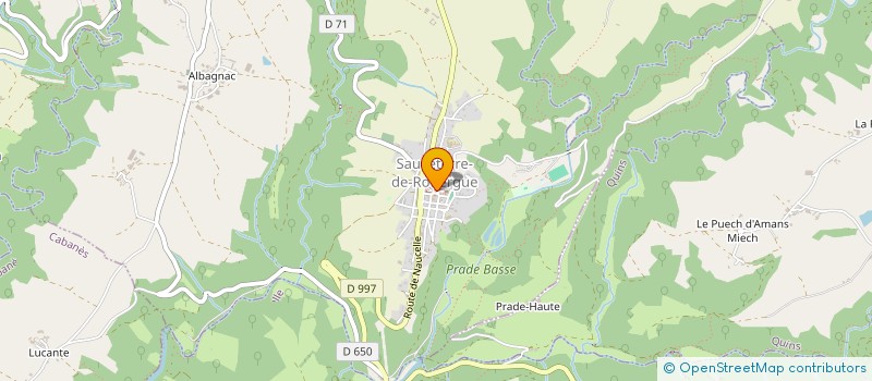 localisation de l'entreprise SCI CHRISFRAN  SAUVETERRE-DE-ROUERGUE