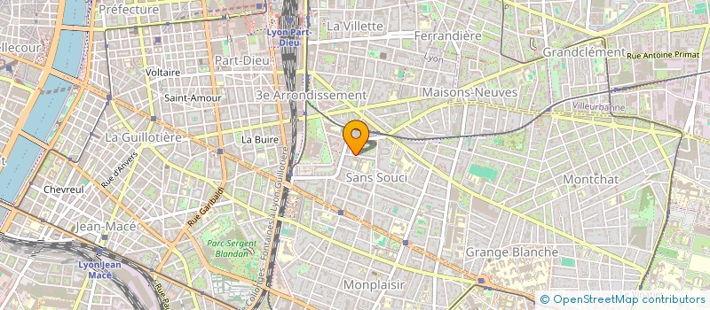 localisation de l'entreprise SCI CHRISLAND  LYON