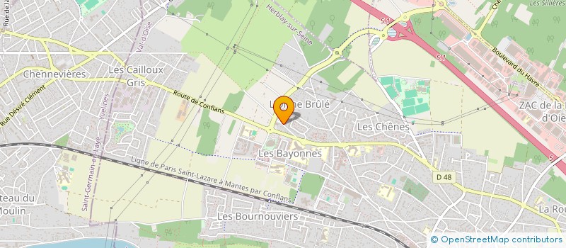 localisation de l'entreprise SCI CHRISLAU  HERBLAY-SUR-SEINE