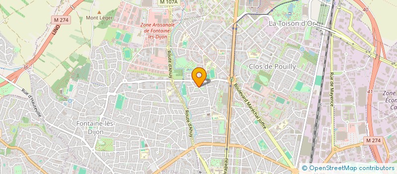 localisation de l'entreprise SCI CHRISLAUR à DIJON