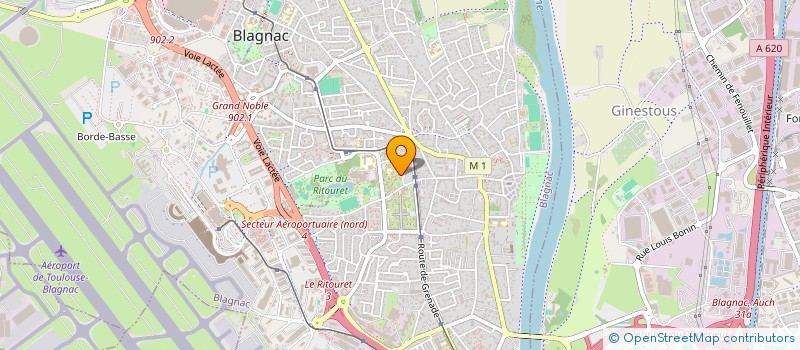 localisation de l'entreprise SCI CHRISLAUR à BLAGNAC