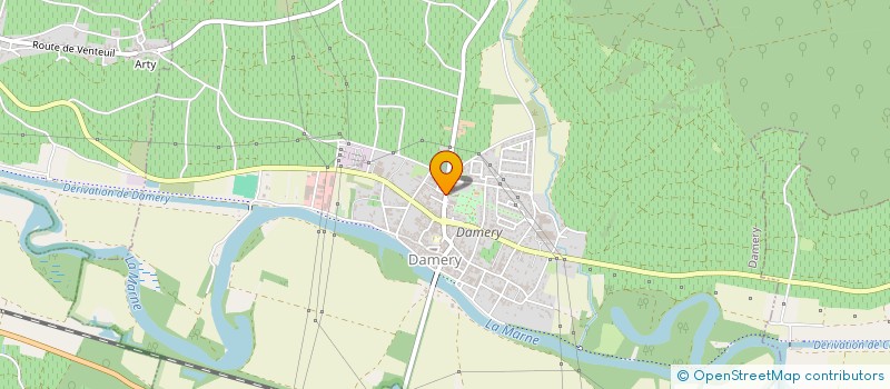 localisation de l'entreprise SCI CHRISLAURE 2000  DAMERY