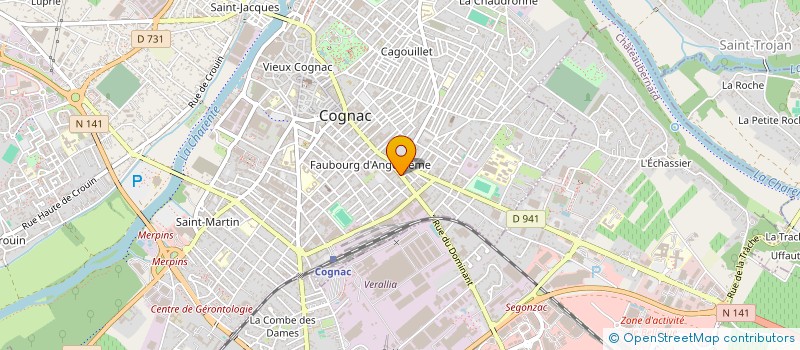 localisation de l'entreprise SCI CHRISLINE à COGNAC