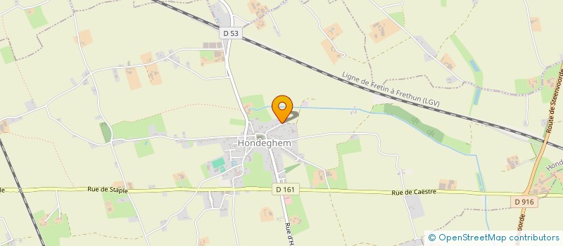 localisation de l'entreprise SCI CHRISLOU à HONDEGHEM