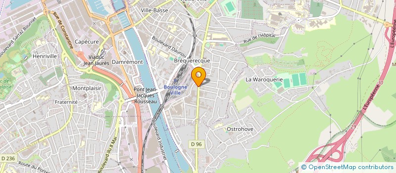 localisation de l'entreprise SCI CHRISLY  BOULOGNE-SUR-MER