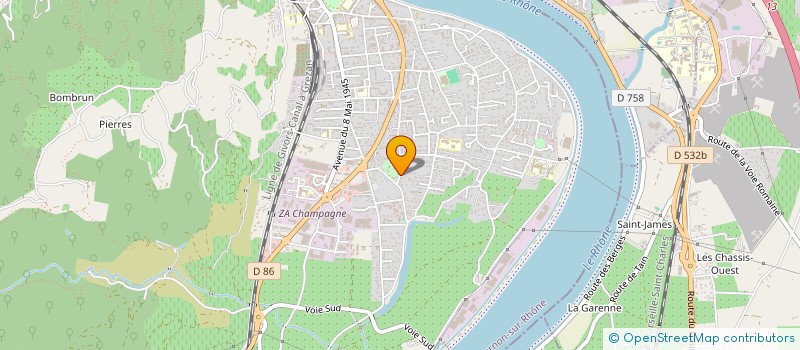 localisation de l'entreprise SCI CHRISMA à TOURNON-SUR-RHONE