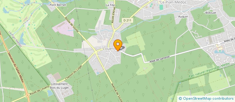 localisation de l'entreprise SCI CHRISMA à LE PIAN-MEDOC