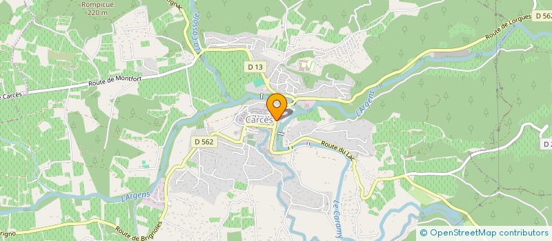 localisation de l'entreprise SCI CHRISMAG  CARCES
