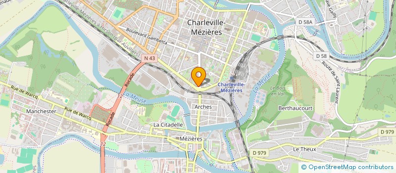 localisation de l'entreprise SCI CHRISMAR  CHARLEVILLE-MEZIERES
