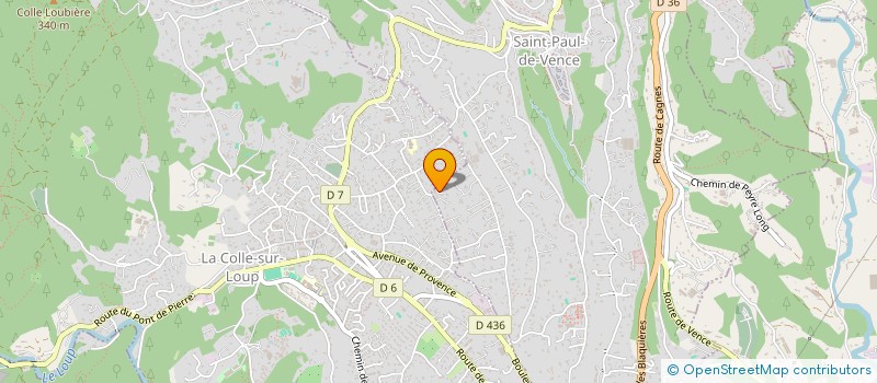localisation de l'entreprise SCI CHRISMAR à SAINT-PAUL-DE-VENCE